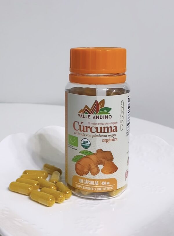 Cúrcuma Activada orgánica 100 Cápsulas