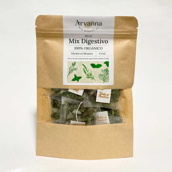Infusión Mix Digestivo Orgánico 8 unid Arvanna