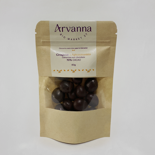 Grageas de aguaymanto cubiertas con chocolate – Arvanna