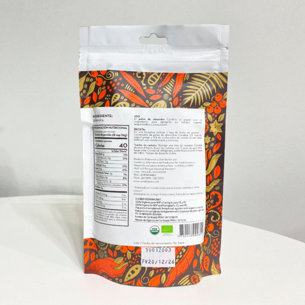 HARINA-ALMENDRA-CANDELA-ARVANNA-JPEG Almendra en Polvo 100% Orgánica 250g Candela