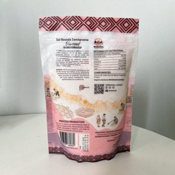 Sal Rosada de Maras Gourmet Gruesa, Marasal 500g