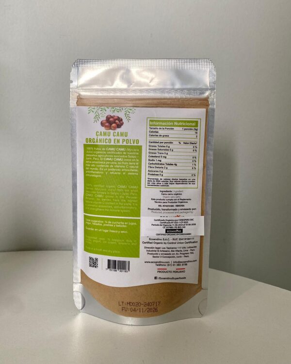 Camu Camu orgánico premium en polvo