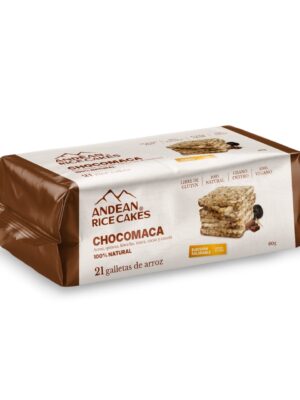 Galletas 100% cereales andinos, 60g, Chocomaca, Andean Rice Cakes