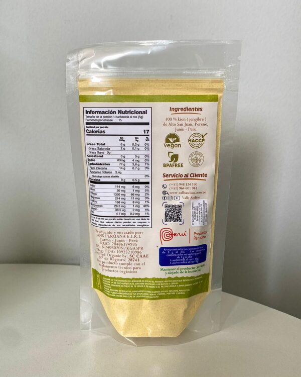 Kion en Polvo Orgánico, Valle Andino 75g