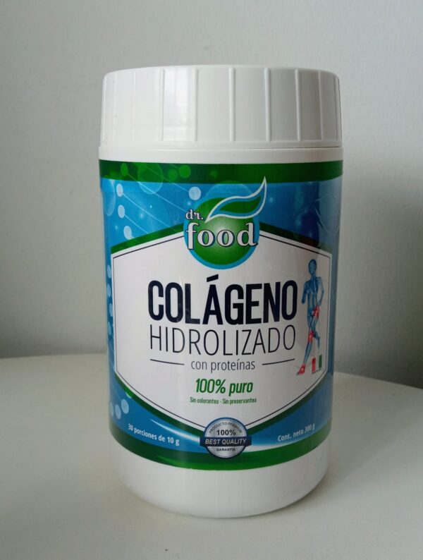 Colágeno Hidrolizado 100%, Dr. Food, 300g.