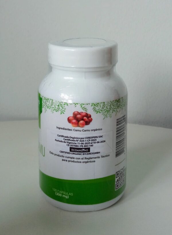 Camu Camu orgánico Ecoandino en capsulas 100